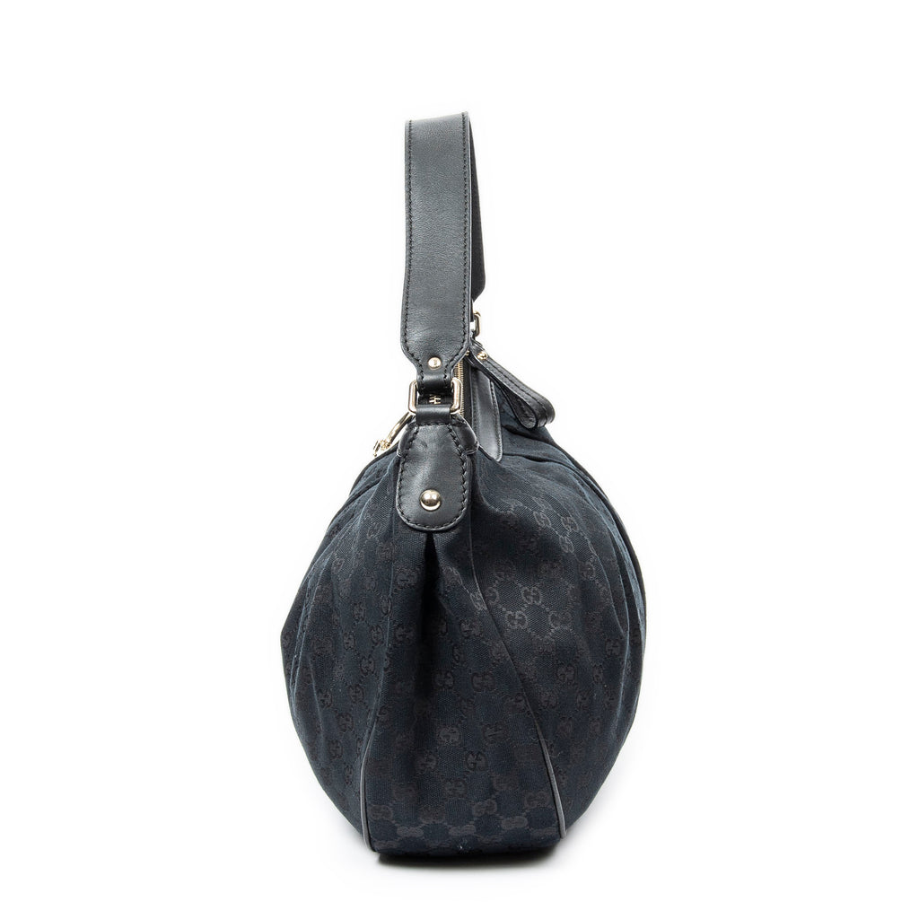 Shoulder bag Medium Sukey Hobo Black Monogrammed Canvas