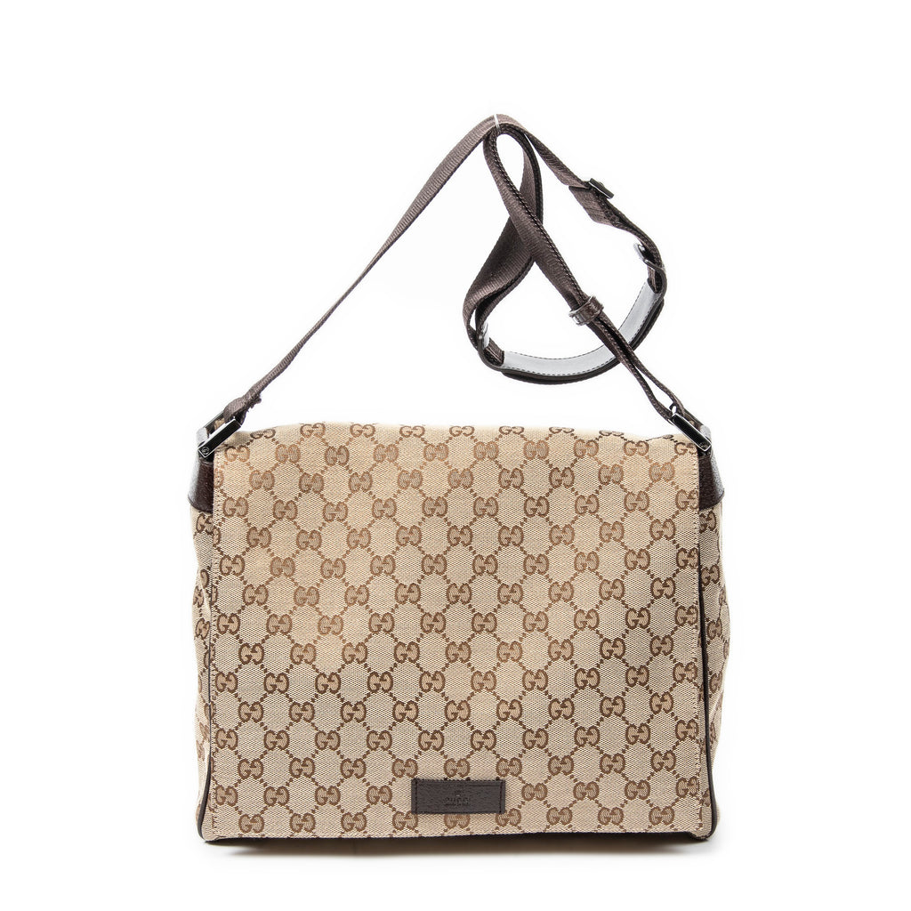 Shoulder bag Flap Messenger Beige Monogrammed Canvas
