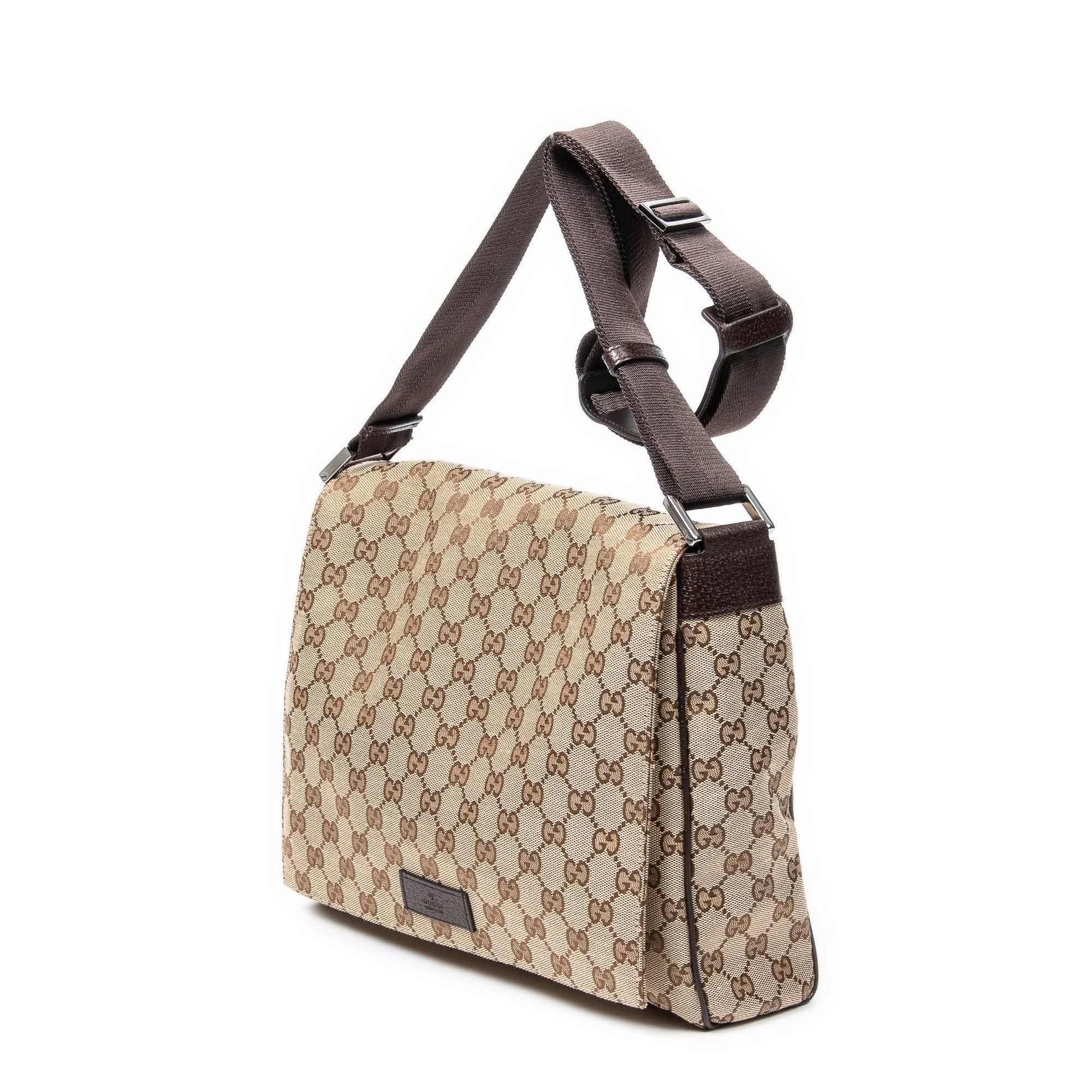 Shoulder bag Flap Messenger Beige Monogrammed Canvas