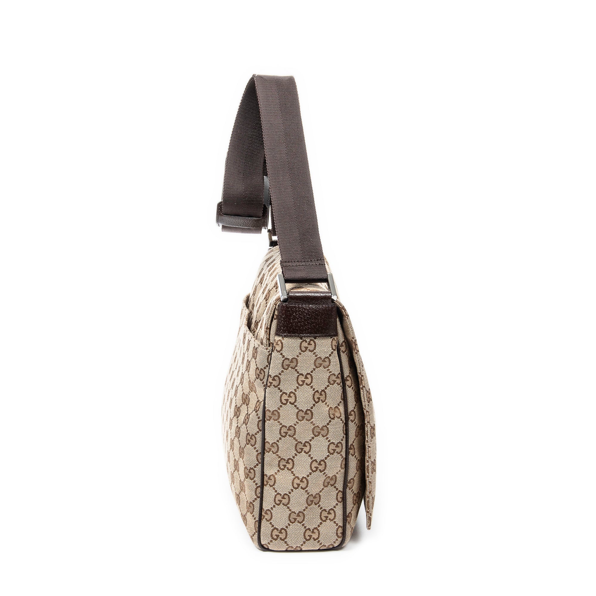Shoulder bag Flap Messenger Beige Monogrammed Canvas