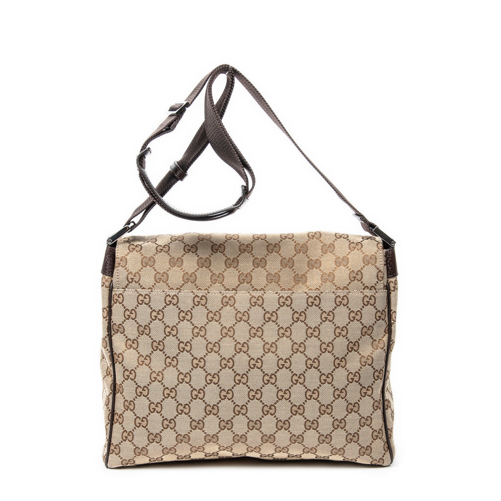 Shoulder bag Flap Messenger Beige Monogrammed Canvas