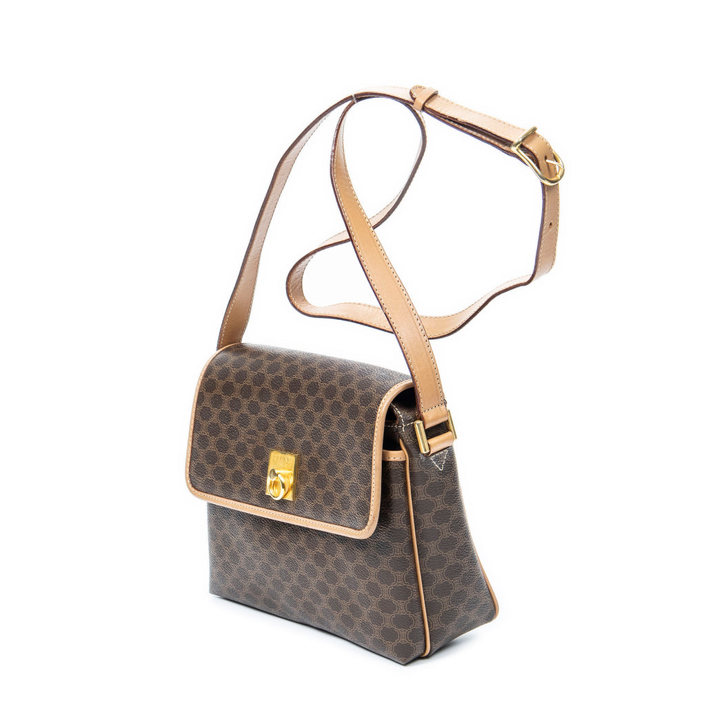 Shoulder bag Vintage Flap Crossbody Beige Macadam Coated Canvas