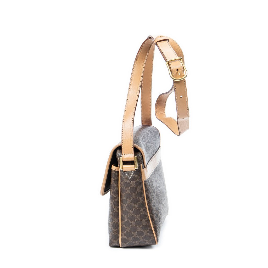 Shoulder bag Vintage Flap Crossbody Beige Macadam Coated Canvas