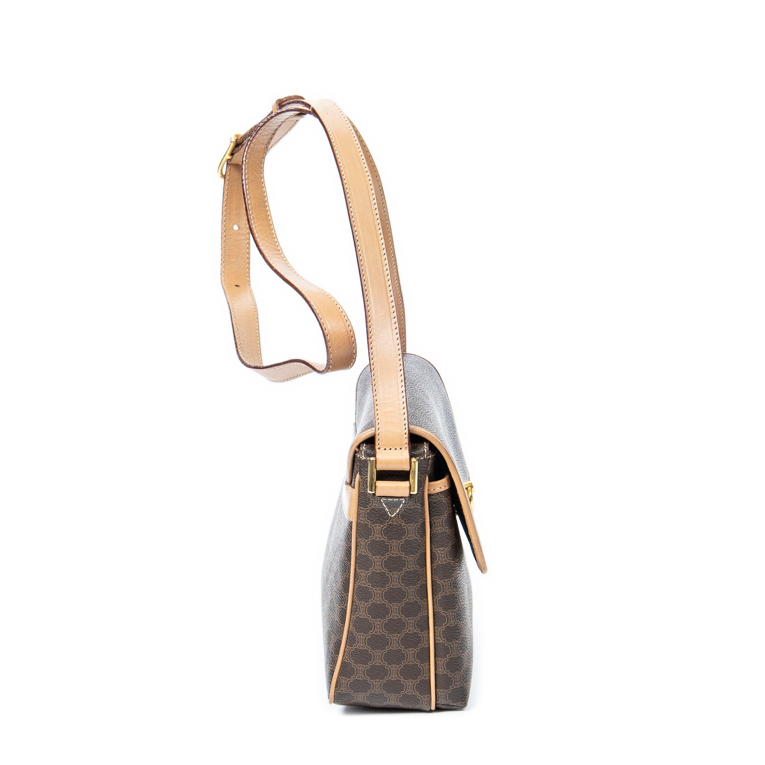 Shoulder bag Vintage Flap Crossbody Beige Macadam Coated Canvas