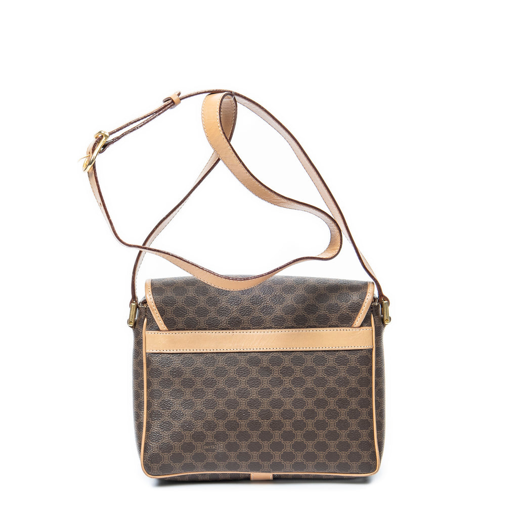 Shoulder bag Vintage Flap Crossbody Beige Macadam Coated Canvas