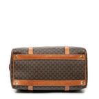 Handbag Vintage Small Boston Brown Macadam Coated Canvas