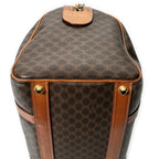 Handbag Vintage Small Boston Brown Macadam Coated Canvas