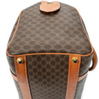 Handbag Vintage Small Boston Brown Macadam Coated Canvas