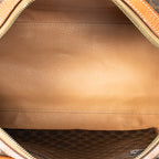 Handbag Vintage Small Boston Brown Macadam Coated Canvas