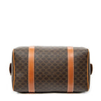 Handbag Vintage Mini Boston Brown Macadam Coated Canvas