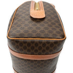 Handbag Vintage Mini Boston Brown Macadam Coated Canvas