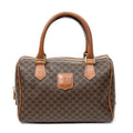 Handbag Vintage Mini Boston Brown Macadam Coated Canvas