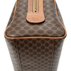 Handbag Vintage Mini Boston Brown Macadam Coated Canvas