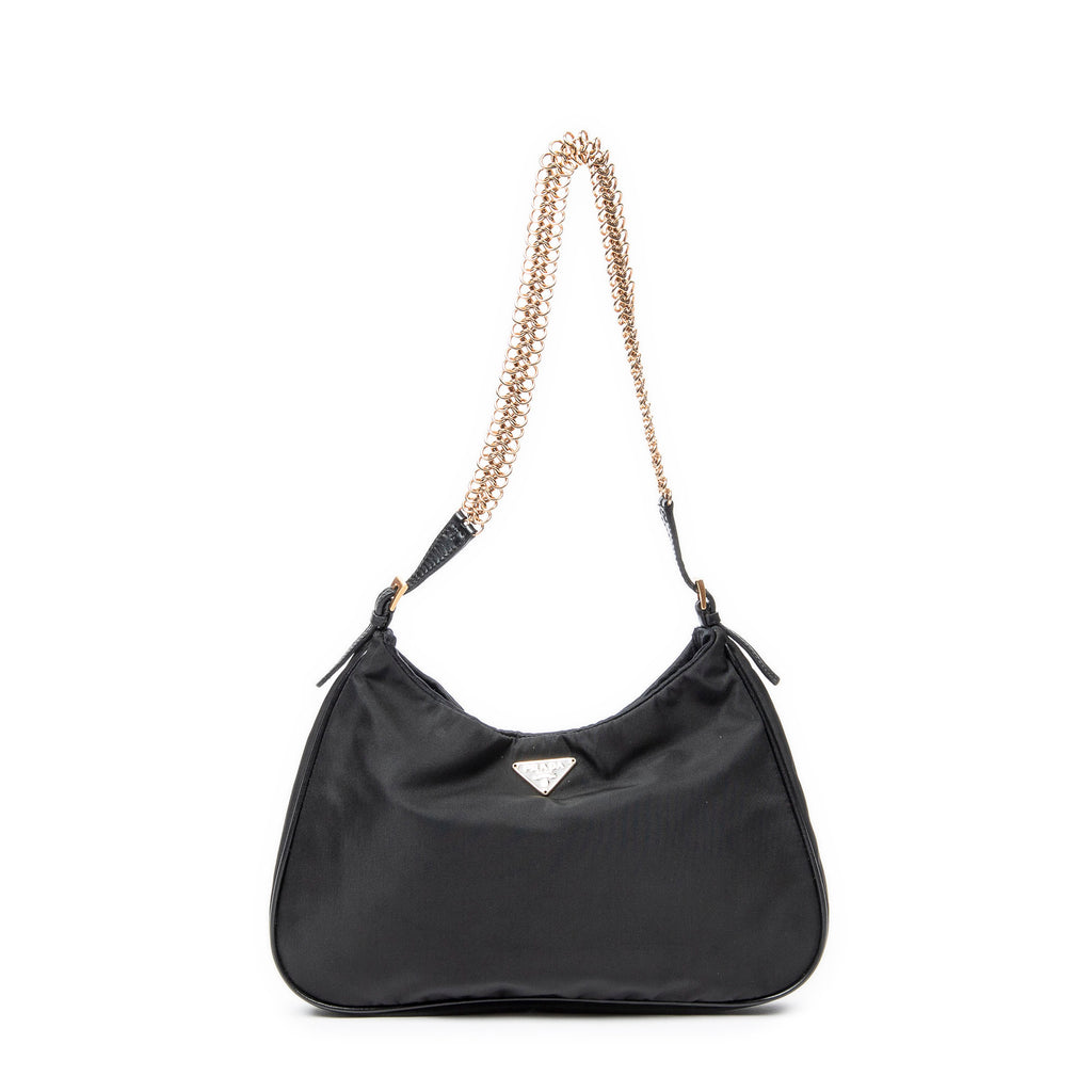 Shoulder bag Mini Chain Hobo Black Nylon Canvas
