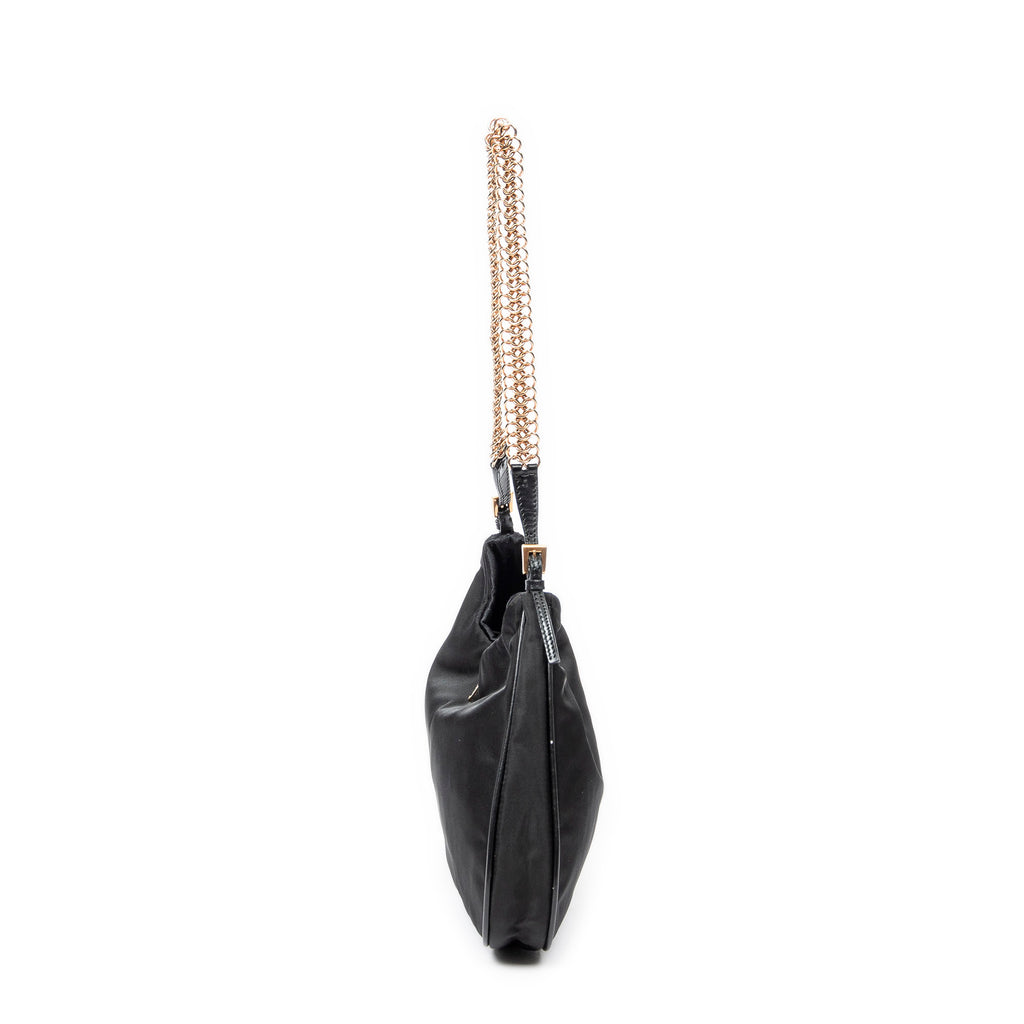 Shoulder bag Mini Chain Hobo Black Nylon Canvas