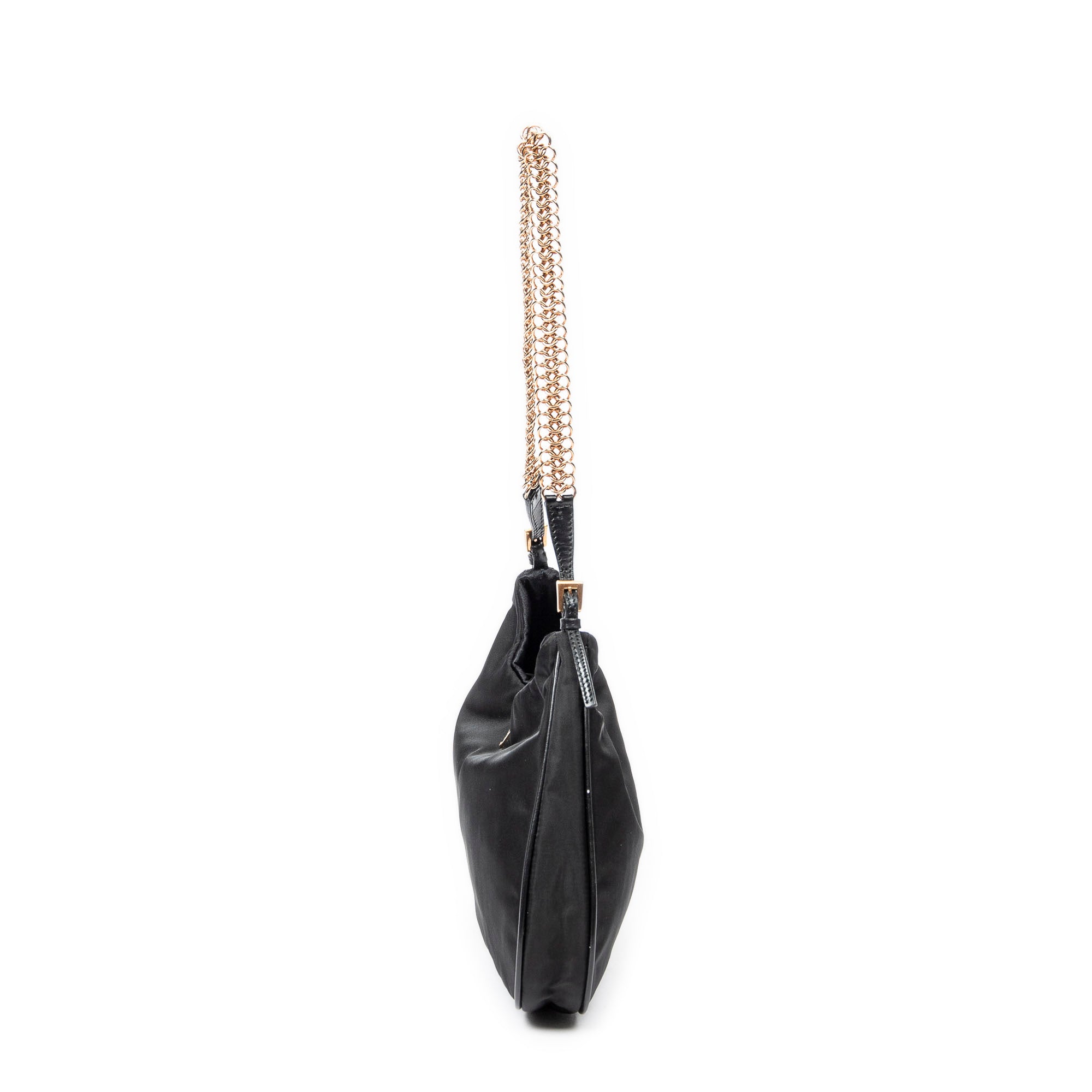 Shoulder bag Mini Chain Hobo Black Nylon Canvas
