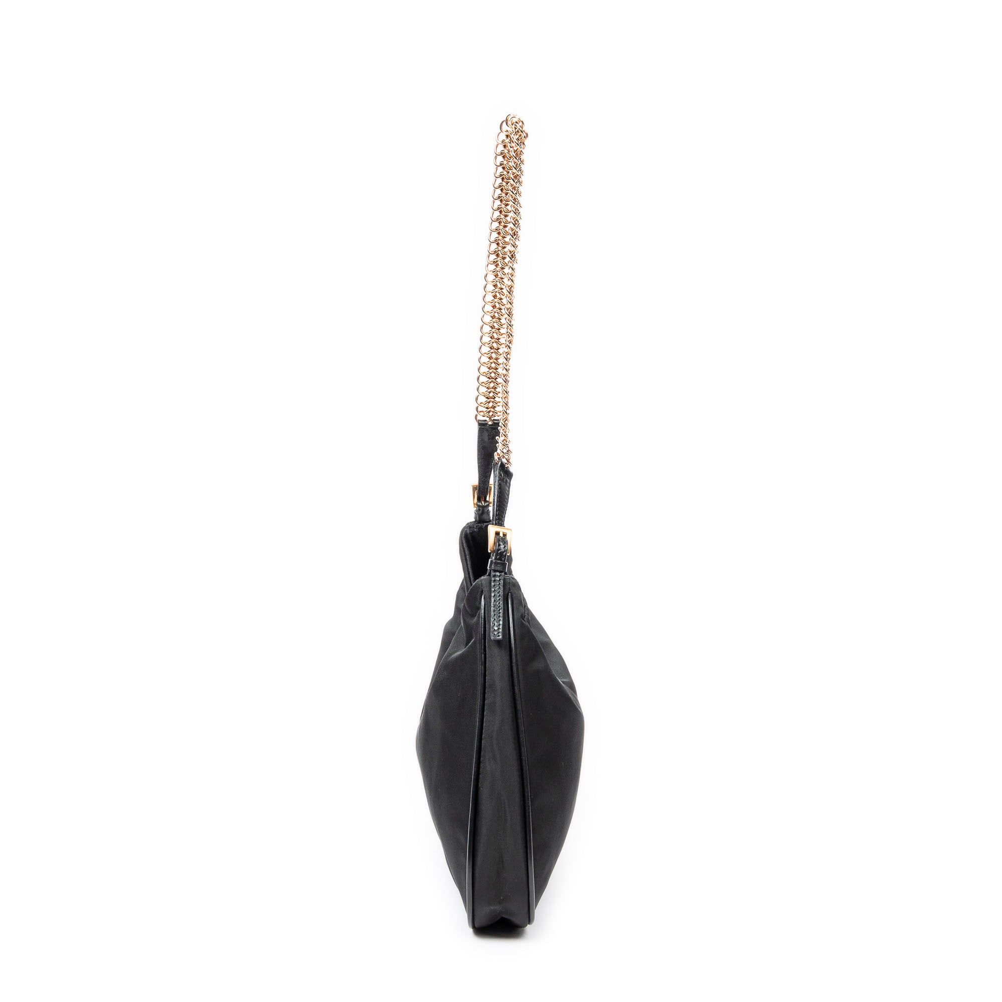 Shoulder bag Mini Chain Hobo Black Nylon Canvas