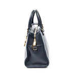 Handbag Baby Monogram Cabas Navy Grained Calfskin Leather