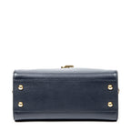 Handbag Baby Monogram Cabas Navy Grained Calfskin Leather