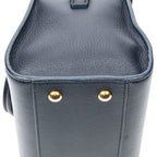 Handbag Baby Monogram Cabas Navy Grained Calfskin Leather