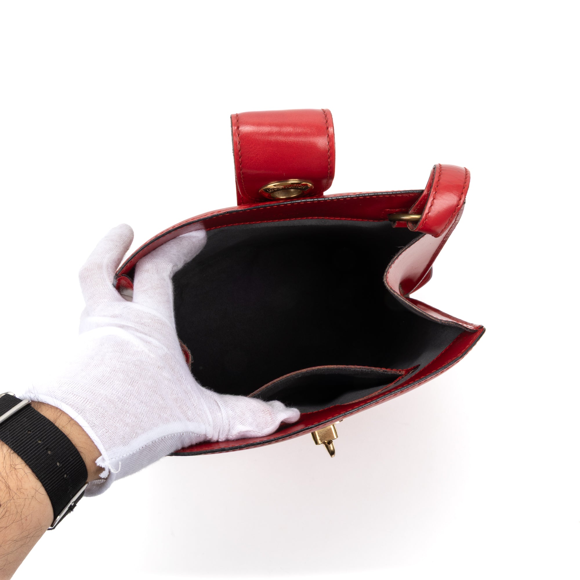 Shoulder bag Cluny Red Epi