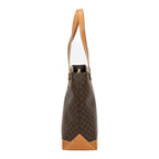 Shoulder bag Vertical Zip Tote Brown Macadam Coated Canvas