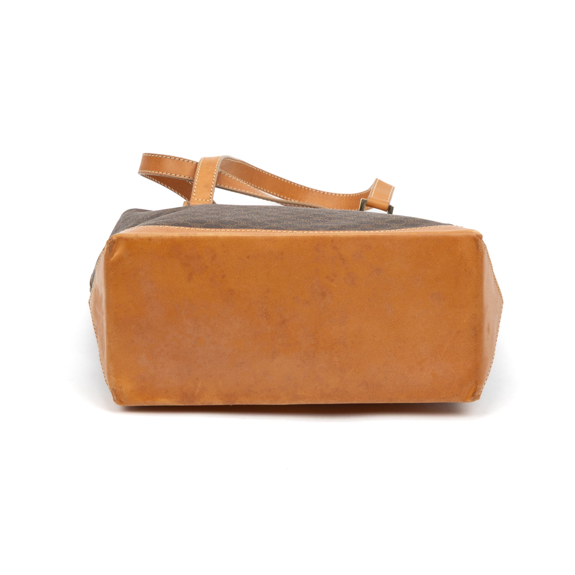 Shoulder bag Vertical Zip Tote Brown Macadam Coated Canvas