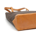 Shoulder bag Vertical Zip Tote Brown Macadam Coated Canvas