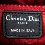 Handbag Large Lady Dior Zip Black Cannage Lambskin Leather