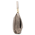 Shoulder bag Large Flap Shoulder Bag Gold Goatskin Leather
