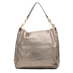 Shoulder bag Large Flap Shoulder Bag Gold Goatskin Leather