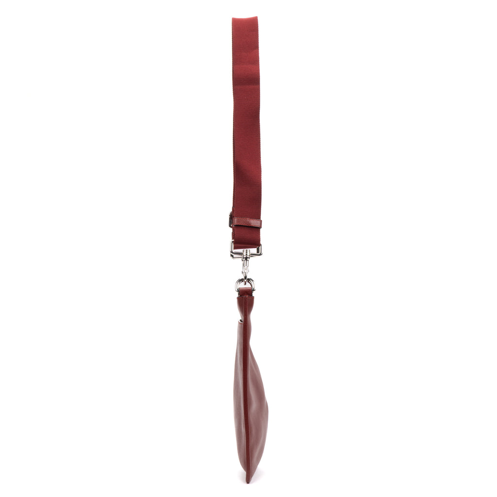 Shoulder bag Anagram Crossbody Maroon Grained Calfskin Leather