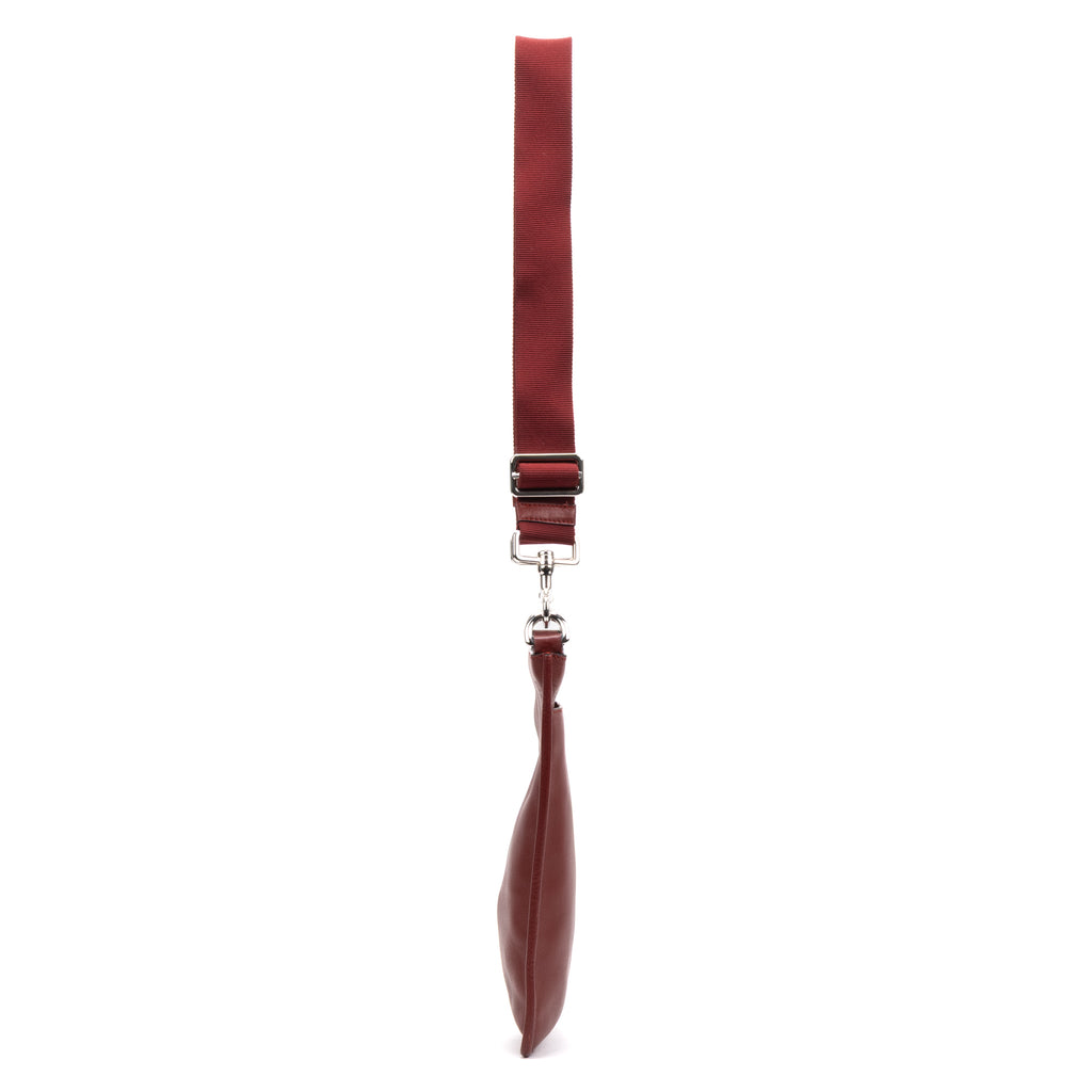 Shoulder bag Anagram Crossbody Maroon Grained Calfskin Leather