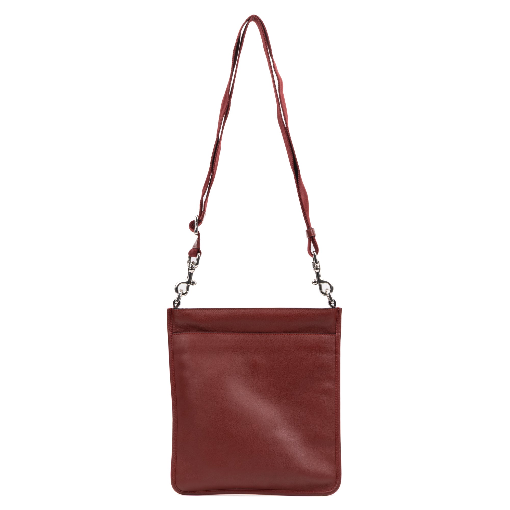 Shoulder bag Anagram Crossbody Maroon Grained Calfskin Leather