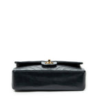 Shoulder bag Classic Double Flap 26 Black Chevron Quilted Calfskin Leather