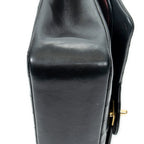 Shoulder bag Classic Double Flap 26 Black Chevron Quilted Calfskin Leather