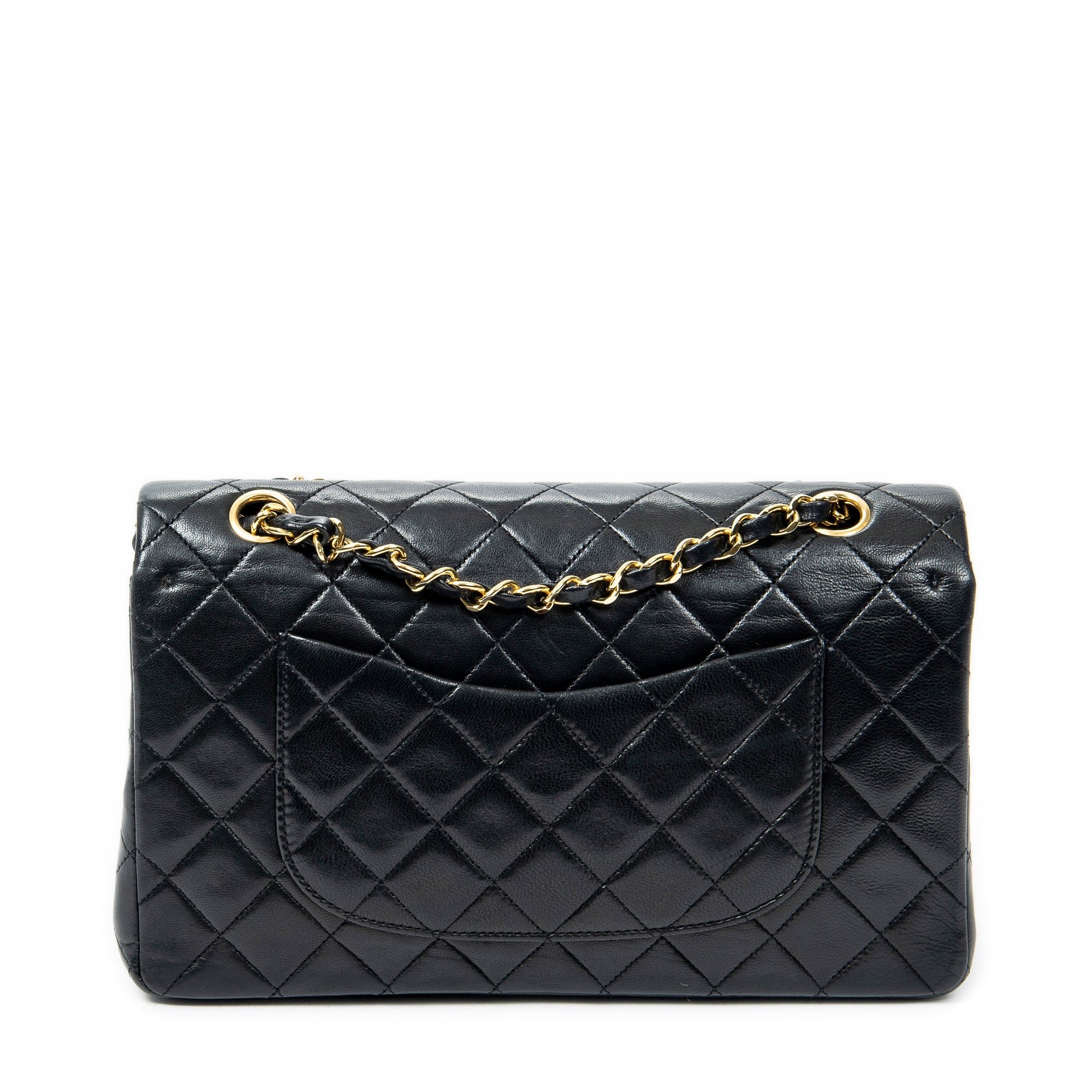 Shoulder bag Classic Double Flap 26 Black Quilted Lambskin Leather