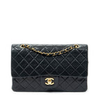 Shoulder bag Classic Double Flap 26 Black Quilted Lambskin Leather