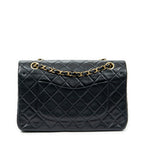 Shoulder bag Classic Double Flap 26 Black Quilted Lambskin Leather