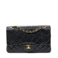 Shoulder bag Classic Double Flap 26 Black Quilted Lambskin Leather