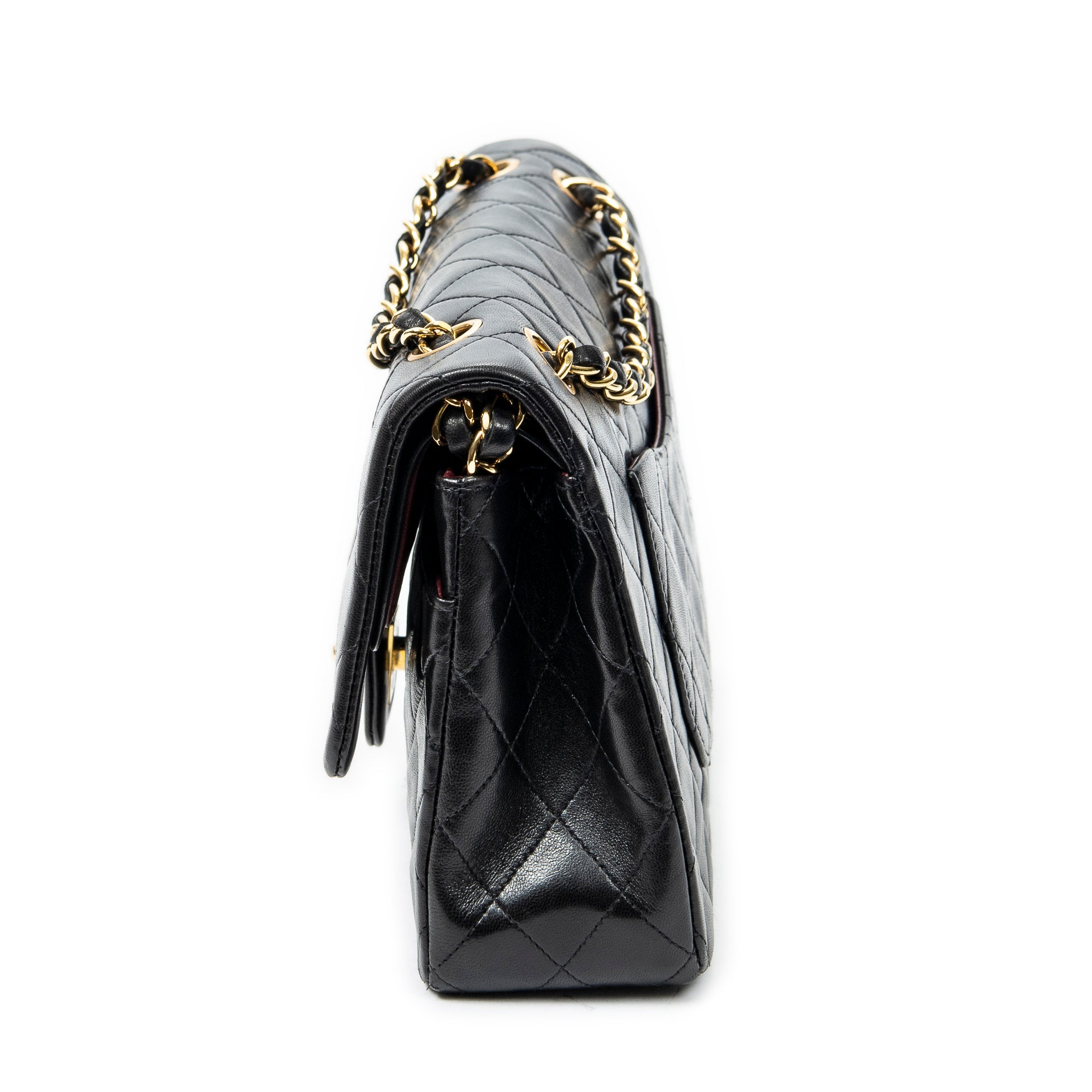 Shoulder bag Classic Double Flap 26 Black Quilted Lambskin Leather