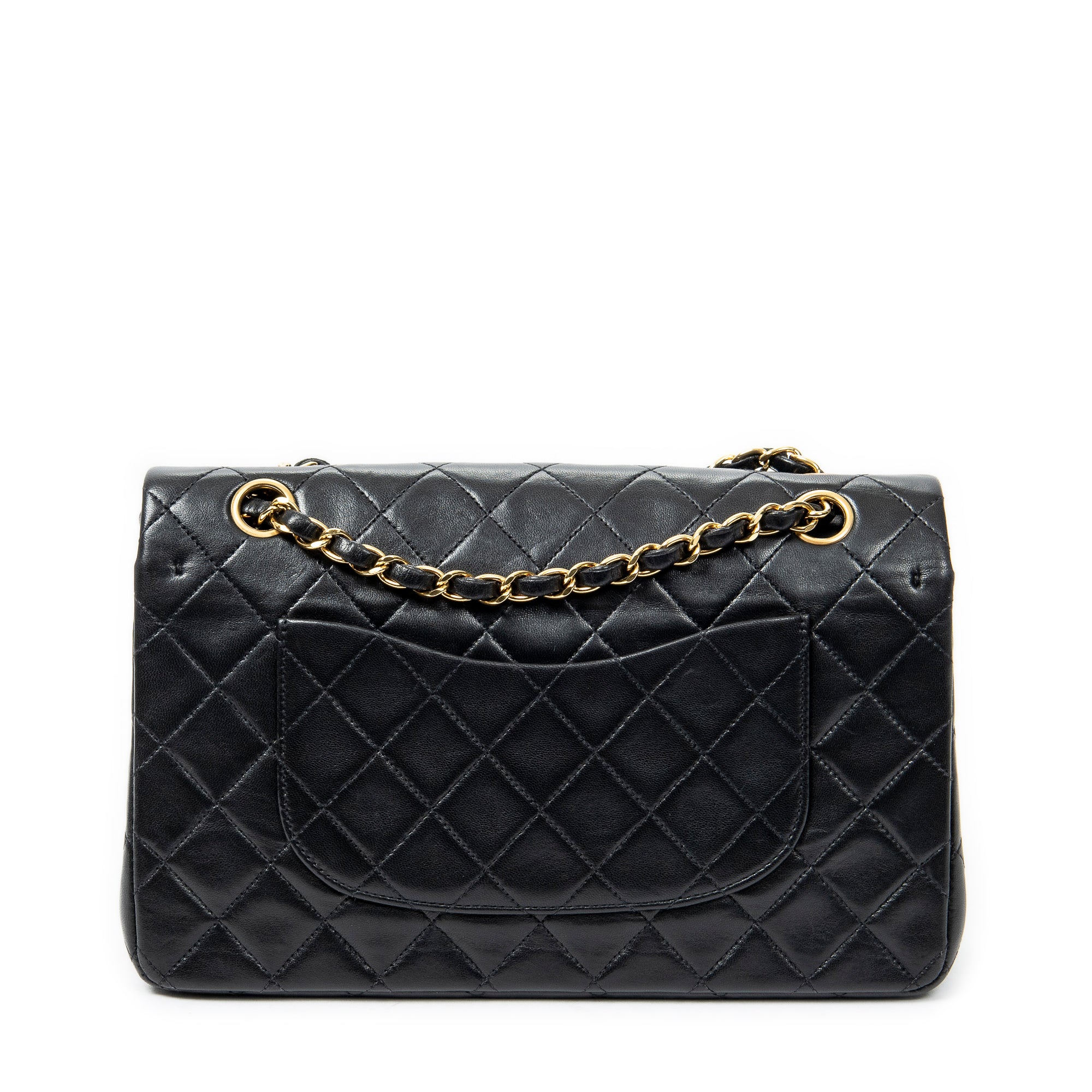 Shoulder bag Classic Double Flap 26 Black Quilted Lambskin Leather