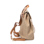 Backpack Front Zip Drawstring Backpack Beige C Macadam Canvas