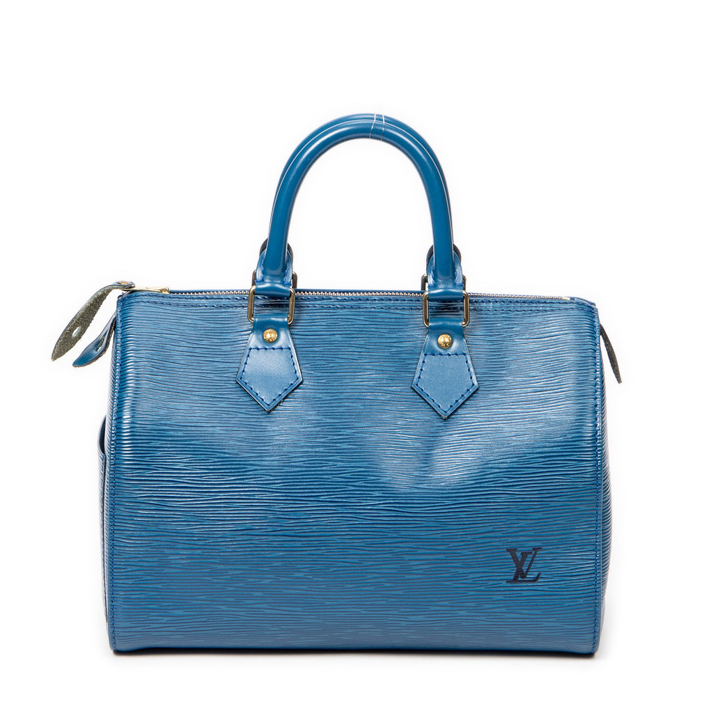 Handbag Speedy 25 Blue Epi