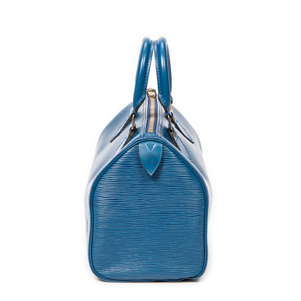 Handbag Speedy 25 Blue Epi