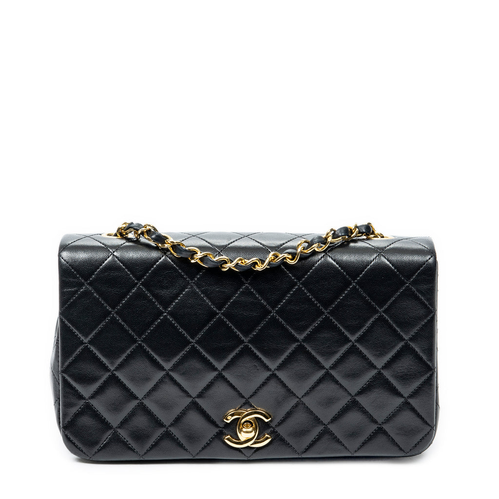 Shoulder bag CC Turn Lock Mademoiselle Full Flap Black Quilted Lambskin Leather