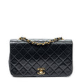 Shoulder bag CC Turn Lock Mademoiselle Full Flap Black Quilted Lambskin Leather