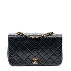 Shoulder bag CC Turn Lock Mademoiselle Full Flap Black Quilted Lambskin Leather