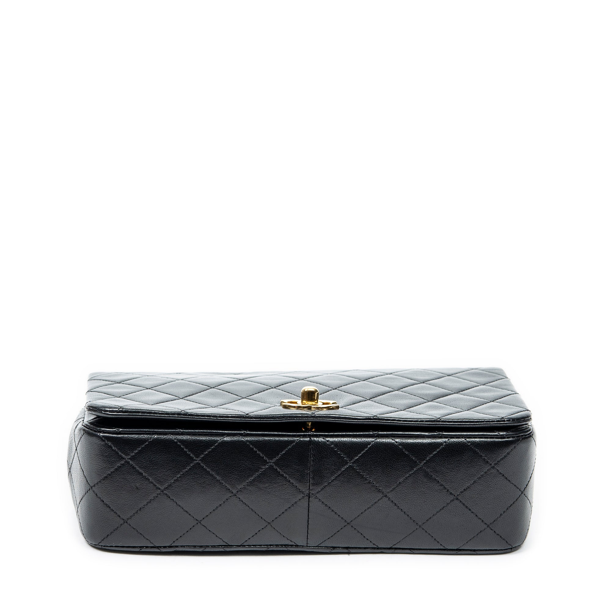 Shoulder bag CC Turn Lock Mademoiselle Full Flap Black Quilted Lambskin Leather