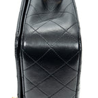 Shoulder bag CC Turn Lock Mademoiselle Full Flap Black Quilted Lambskin Leather